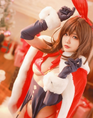 [网红COSER写真] 动漫博主Rainight魈雨 – 圣诞兔 套图