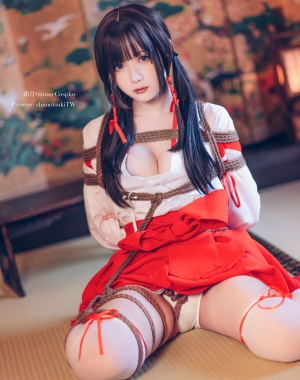 [网红COSER写真] 微博妹纸霜月shimo – 巫女捆绑 套图